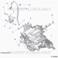 TRASMISSIONE, MAIN GEARCASE MOUNTING