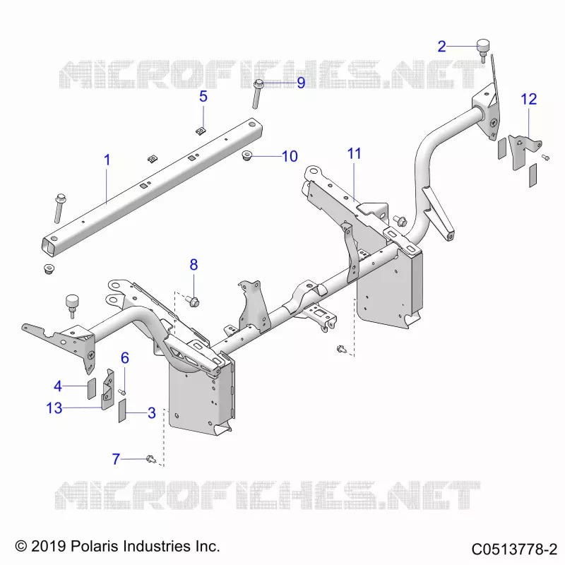 CHASSIS, FRONT TELAIO ASM. (USA)