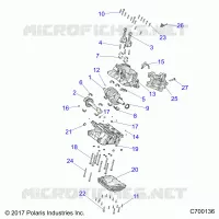 ENGINE, CRANKCASE AND ALBERO MOTORE