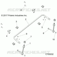 SUSPENSION, FRONT BARRA DI STABILIZZAZIONE- R21RRS99C9/CK/CP/F9/FP/PCW (C700032)
