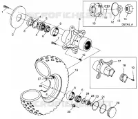 RUOTA ANTERIORE SPORTSMAN 500 W969244 and SWEDISH SPORTSMAN 500 S969244 (4936093609B006)