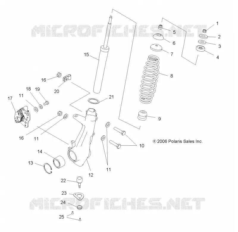 SUSPENSION, ANTERIORE MONTANTE
