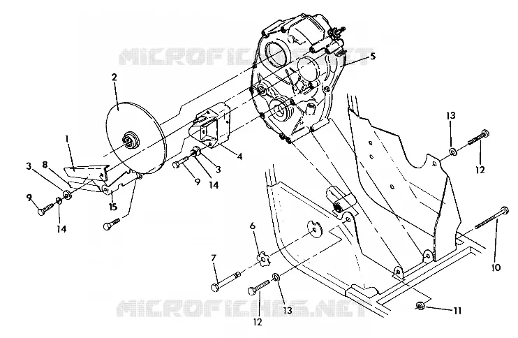RIGHT SCATOLA DEGLI INGRANAGGI   FRENO DI MONTAGGIO 350 2X4 / W927539 (4922882288029A)