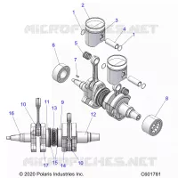 ENGINE, PISTON AND ALBERO MOTORE