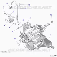 TRASMISSIONE, MAIN GEARCASE MOUNTING