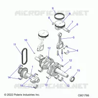 ENGINE, BALANCE SHAFT, ALBERO MOTORE/PISTON