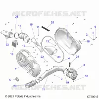 TRASMISSIONE, CLUTCH COVER AND DUCTING