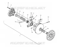 TRASMISSIONE FRIZIONE ASSEMBLY 500 CARB 0962764, 500 CARB SKS 0962564,  500 CARB SKS (4931873187C006)
