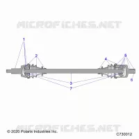 TRASMISSIONE, FRONT HALF SHAFT
