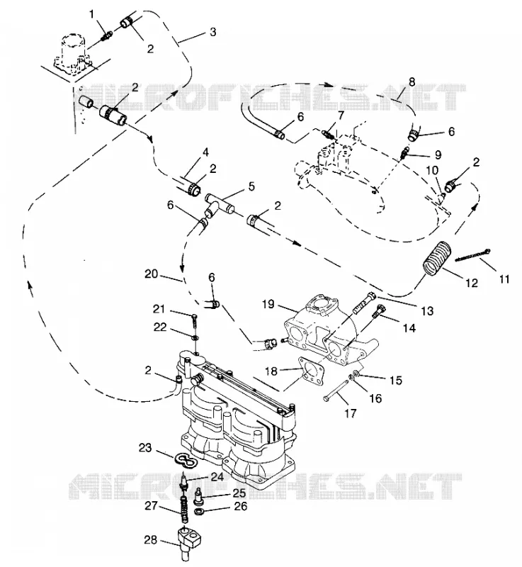 SISTEMA DI RAFFREDDAMENTO SL 700 B964066 and  Intl. SL 700 I964066 (4935633563B009)