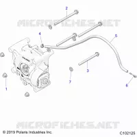 TRASMISSIONE, GEARCASE MOUNTING, REAR