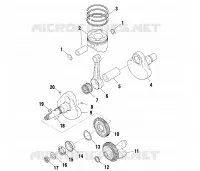 ALBERO MOTORE AND PISTONEE