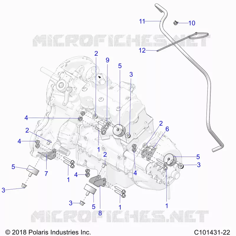 ENGINE, MOUNTING AND TRASMISSIONE MOUNTING