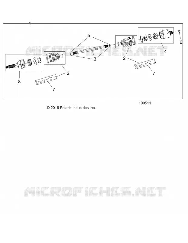 TRASMISSIONE, REAR HALF SHAFT