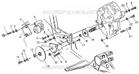 SCATOLA DEGLI INGRANAGGI/FRENO and copertura della catena MOUNTING XPRESS 300 W969530 and XPRESS 400 W (4935923592C009)
