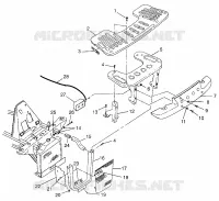 RACK ANTERIORE   PARAURTI MONTAGGIO  XPLORER 500 W97CD50A (4941354135A010)