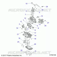ENGINE, CRANKCASE AND ALBERO MOTORE