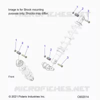 SUSPENSION, SHOCK MONTAGGIO, REAR SUSP.