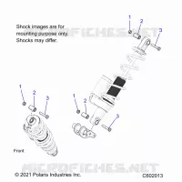 SUSPENSION, SHOCK MONTAGGIO, REAR SUSP.