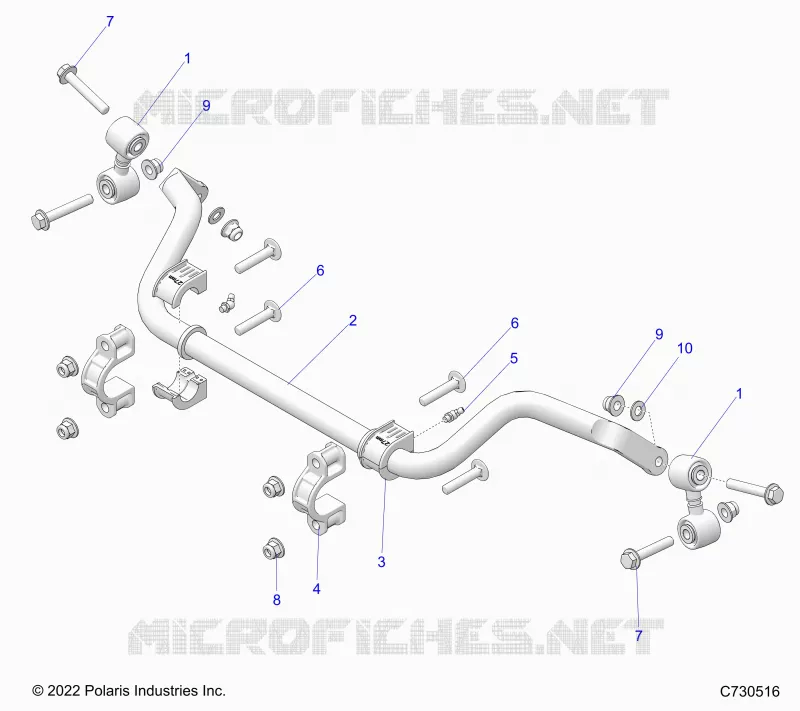 SUSPENSION, REAR, BARRA DI STABILIZZAZIONE