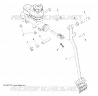 FRENOS, PEDAL and CILINDRO PRINCIPALE MOUNTING