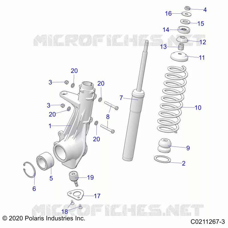 SUSPENSION, ANTERIORE MONTANTE