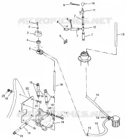 SISTEMA DI ALIMENTAZIONE CARBURANTE SLX 780 B964287 and  Intl. SLX 780 I964287 (4937443744A010)