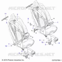 SEDE BELT MOUNTING, FRONT