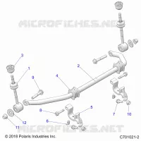 SUSPENSION, FRONT BARRA DI STABILIZZAZIONE