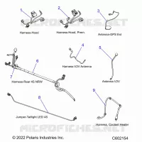 ELETTRICO, WIRE HARNESSES, HOOD/JUMPERS, GPS