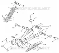 SWING ARM   SHOCK SCRAMBLER 400 W98BC38C (4947254725C007)