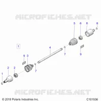 DRIVE TRAIN, TRANSMISSIONE ANTERIORE SHAFT