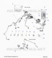 ELETTRICO, WIRE HARNESS,CHASSIS/FUSE BLOCK, ENGINE