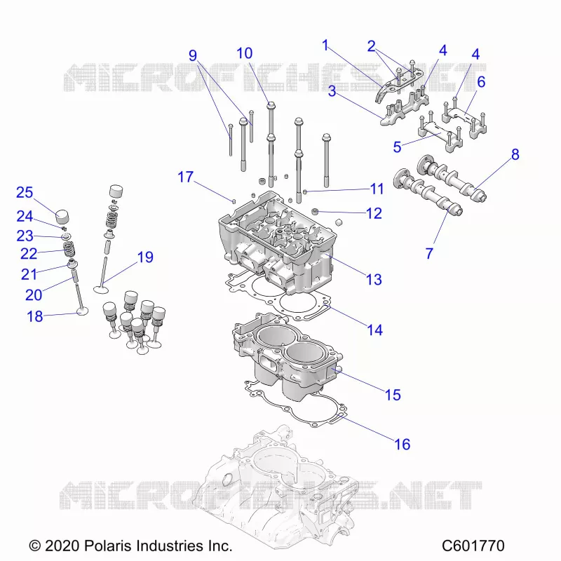 ENGINE, CYLINDER/TESTA CILINDRO ASM.