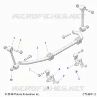 SUSPENSION, FRONT BARRA DI STABILIZZAZIONE- G21G4J99AW/BW (C701011-2)