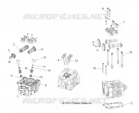 ENGINE, TESTA CILINDRO, CAMS AND VALVES