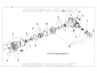 TRASMISSIONE, FRONT SCATOLA DEGLI INGRANAGGI INTERNALS