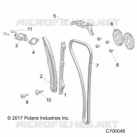 CAM CATENA AND TENSIONER