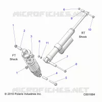 SUSPENSION, SHOCK MONTAGGIO, REAR SUSP.