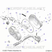 TRASMISSIONE, CLUTCH COVER AND DUCTING