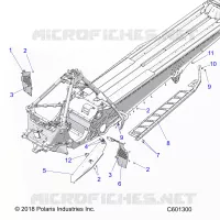 CHASSIS, PROTEZIONE FRIZIONE, FOOTRESTS, AND RUNNING BOARDS