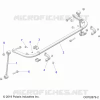 SUSPENSION, REAR BARRA DI STABILIZZAZIONE