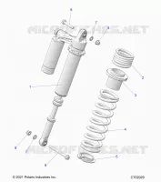 SUSPENSION, REAR SHOCK MONTAGGIO