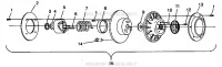 FRIZIONE DRIVEN ASSEMBLY 500 EFI 0942774 and EFI SKS 0942574 (4924982498026A)