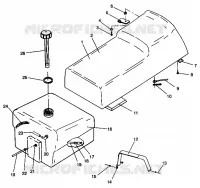 MONTAGGIO SEDILE   SERBATOIO WIDETRAK GT 0942061 (49261126110002)