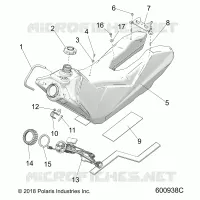SISTEMA DI ALIMENTAZIONE CARBURANTE, FUEL TANK ASM.