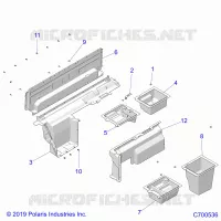 CARROZZERIA POSTERIORE CLOSEOFF/STORAGE (PREM PREP ROOF)