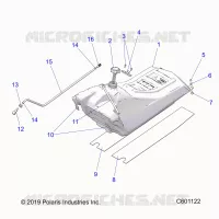SISTEMA DI ALIMENTAZIONE CARBURANTE, FUEL TANK ASM.