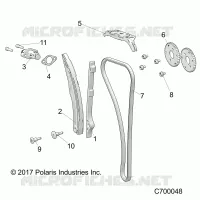 CAM CATENA AND TENSIONER