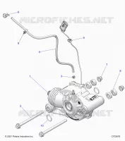 TRASMISSIONE, FRONT GEARCASE MOUNTING